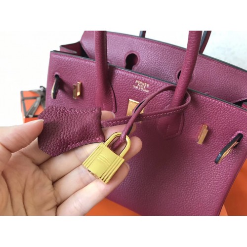 Hermès Birkin 30 Ruby Clemence Handbag