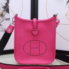 Replica Hermes Evelyne III TPM Bag In Pink Clemence Leather