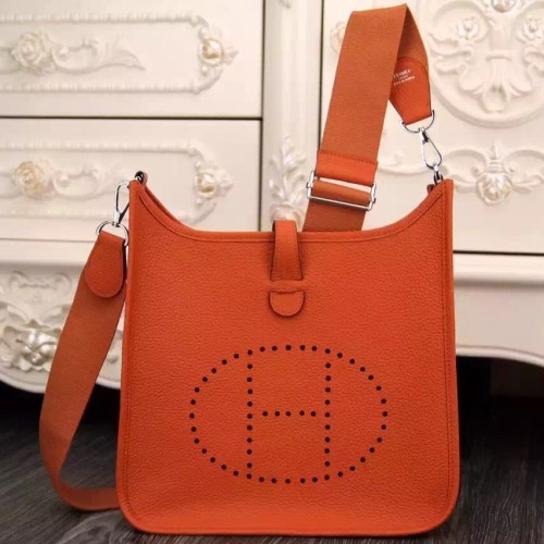 Hermes Evelyne Bag in Brown (Tan) or Orange? Same dilemma/ flip as Hermes  Constance bag