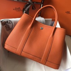 Hermes Garden Party 36cm Leather Handbag Grey Pink Replica Sale Online With  Cheap Price