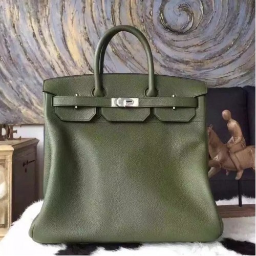 Hermès HAC Birkin 45 Naturel Barenia Crinoline Bag