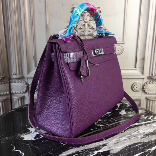 Kelly Hermès HERMES Handbags T. Exotic leathers Purple ref.970676 - Joli  Closet