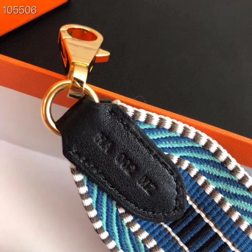 Hermes Blue Multicolor Sangle Cavale 25 mm Shoulder Strap – The Closet