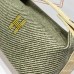 Hermes Bride-a-Brac Large Case in Vert Foret  Canvas with Zigzag Motifs