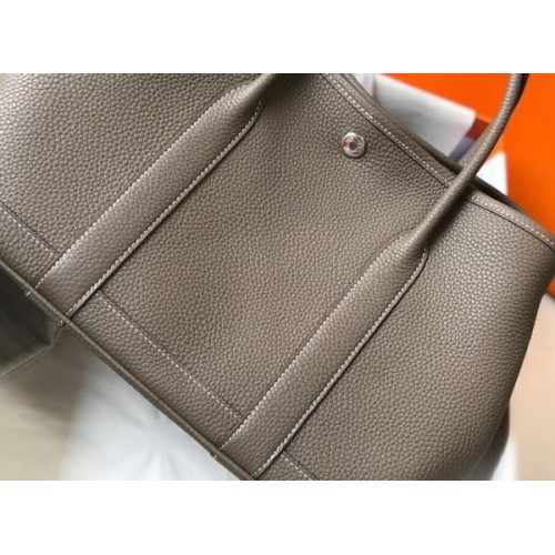Garden party leather tote Hermès Camel in Leather - 37206674
