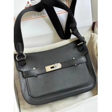 Hermes Jypsiere Mini Handmade Bag In Black Swift Calfskin