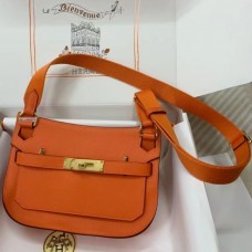 Hermes Jypsiere Mini Handmade Bag In Orange Swift Calfskin