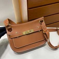 Hermes Jypsiere Mini Handmade Bag In Gold Evercolor Calfskin