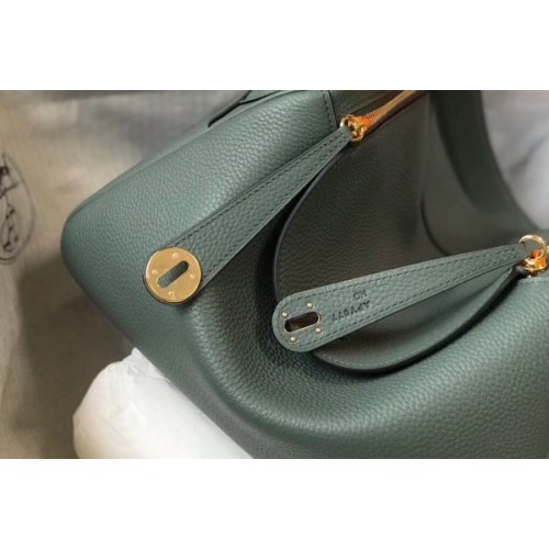 Hermes Mini Lindy Handbag 19cm cc63 vert amande 杏綠色Clemence