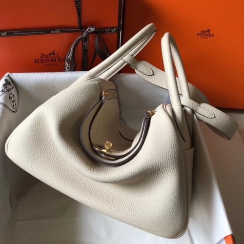 Replica Hermes Lindy Mini Bag In Gold Clemence Leather GHW