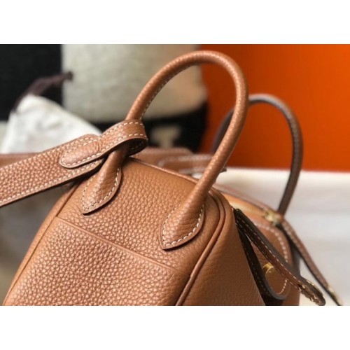 Hermès Lindy Mini Brown Leather ref.892478 - Joli Closet