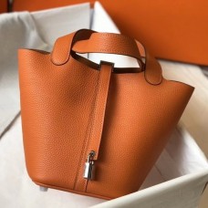 Replica Hermes Picotin Lock 18 Bag In Vert Vertigo Clemence Leather