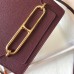 Hermes Mini Sac Roulis 18cm Bag In Burgundy Evercolor Calfskin