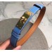 Hermes Kelly 18 Belt In Blue Epsom Leather